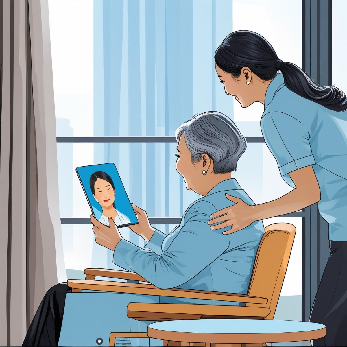 AI數位人溫馨情境
